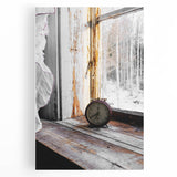 Timeless Moment - Vintage Clock Rustic Art Print