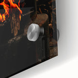 Vivid Flames - Rustic Fire Pit Art Print