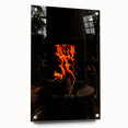 Vivid Flames - Rustic Fire Pit Art Print