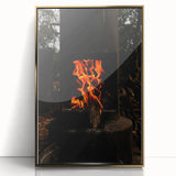 Vivid Flames - Rustic Fire Pit Art Print