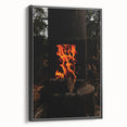 Vivid Flames - Rustic Fire Pit Art Print