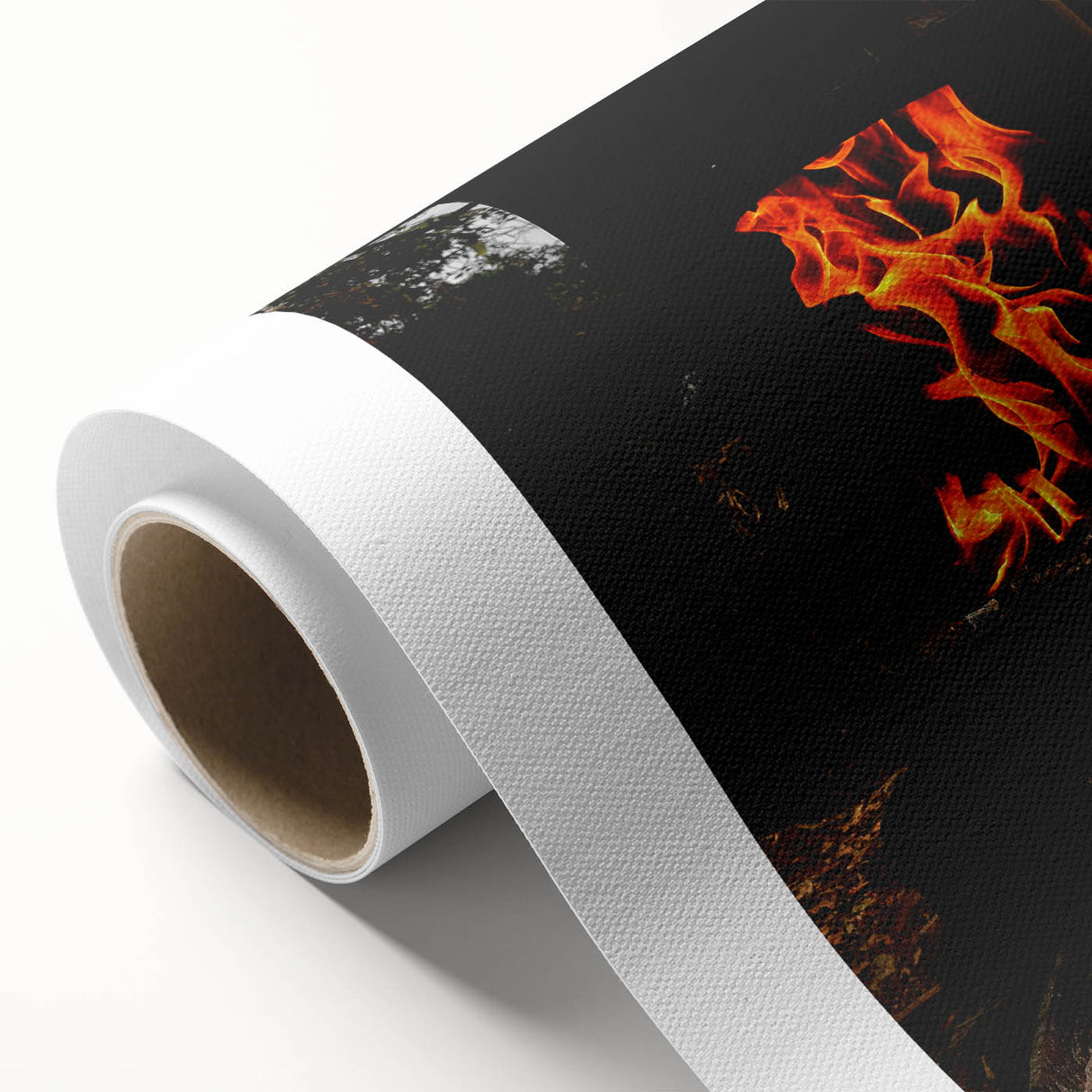 Vivid Flames - Rustic Fire Pit Art Print