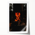 Vivid Flames - Rustic Fire Pit Art Print