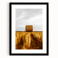Golden Harvest - Rustic Hay Bale Art Print
