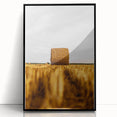 Golden Harvest - Rustic Hay Bale Art Print