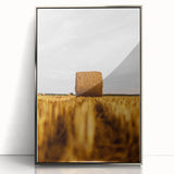 Golden Harvest - Rustic Hay Bale Art Print
