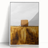 Golden Harvest - Rustic Hay Bale Art Print