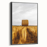 Golden Harvest - Rustic Hay Bale Art Print