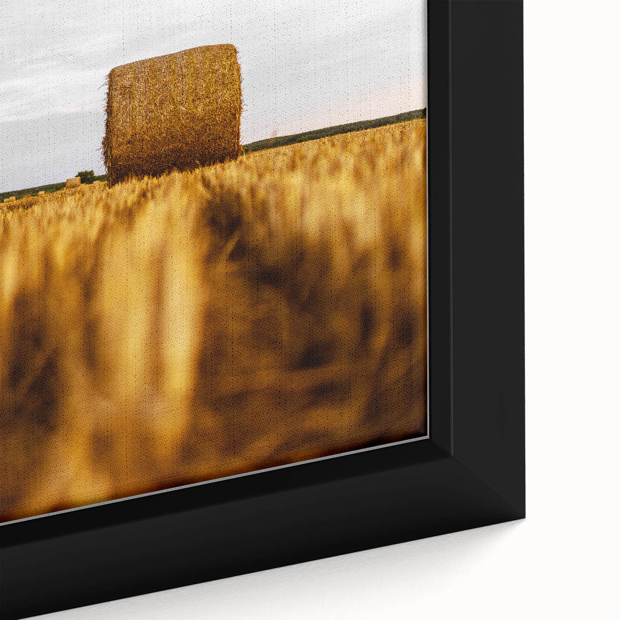Golden Harvest - Rustic Hay Bale Art Print