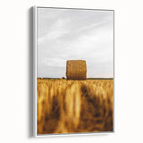 Golden Harvest - Rustic Hay Bale Art Print
