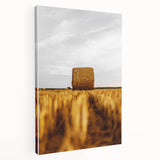 Golden Harvest - Rustic Hay Bale Art Print