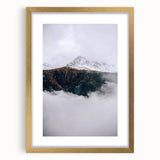 Rustic Mountain Landscape Art, Farmhouse Wall Decor Print