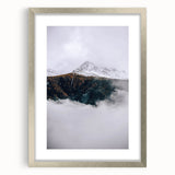 Rustic Mountain Landscape Art, Farmhouse Wall Decor Print