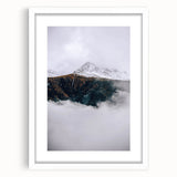 Rustic Mountain Landscape Art, Farmhouse Wall Decor Print