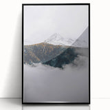 Rustic Mountain Landscape Art, Farmhouse Wall Decor Print