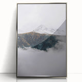 Rustic Mountain Landscape Art, Farmhouse Wall Decor Print