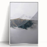 Rustic Mountain Landscape Art, Farmhouse Wall Decor Print