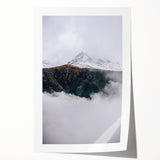 Rustic Mountain Landscape Art, Farmhouse Wall Decor Print