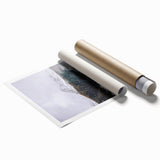 Rustic Mountain Landscape Art, Farmhouse Wall Decor Print