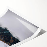 Rustic Mountain Landscape Art, Farmhouse Wall Decor Print