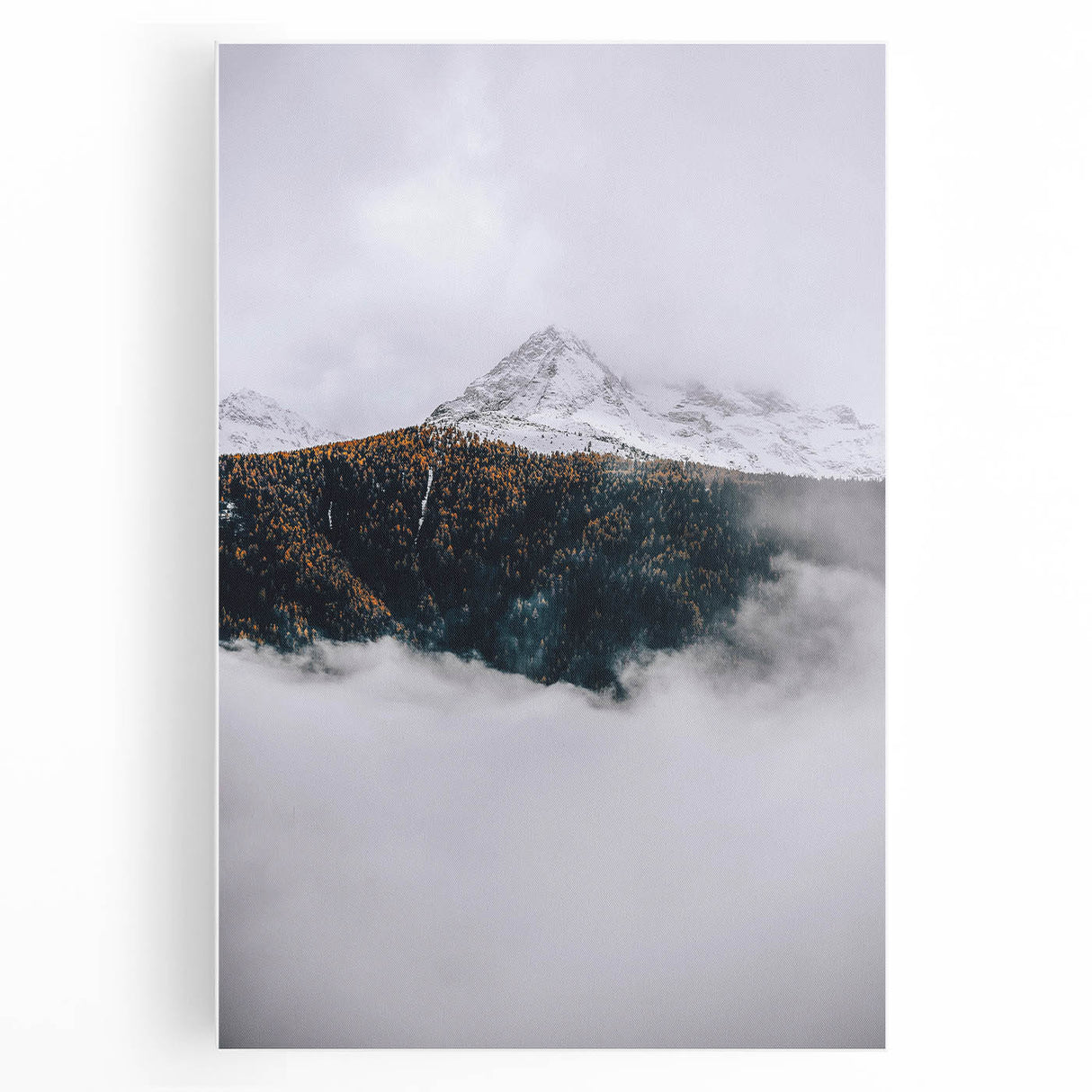 Rustic Mountain Landscape Art, Farmhouse Wall Decor Print