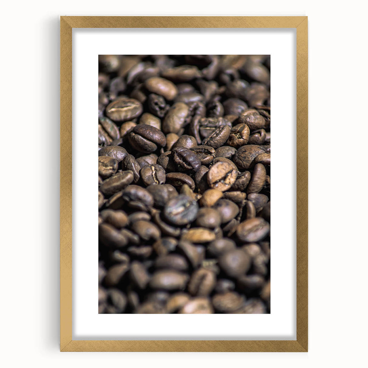 Rustic Wall Art: Coffee Bean Close-Up – Farmhouse Kitchen Decor Print