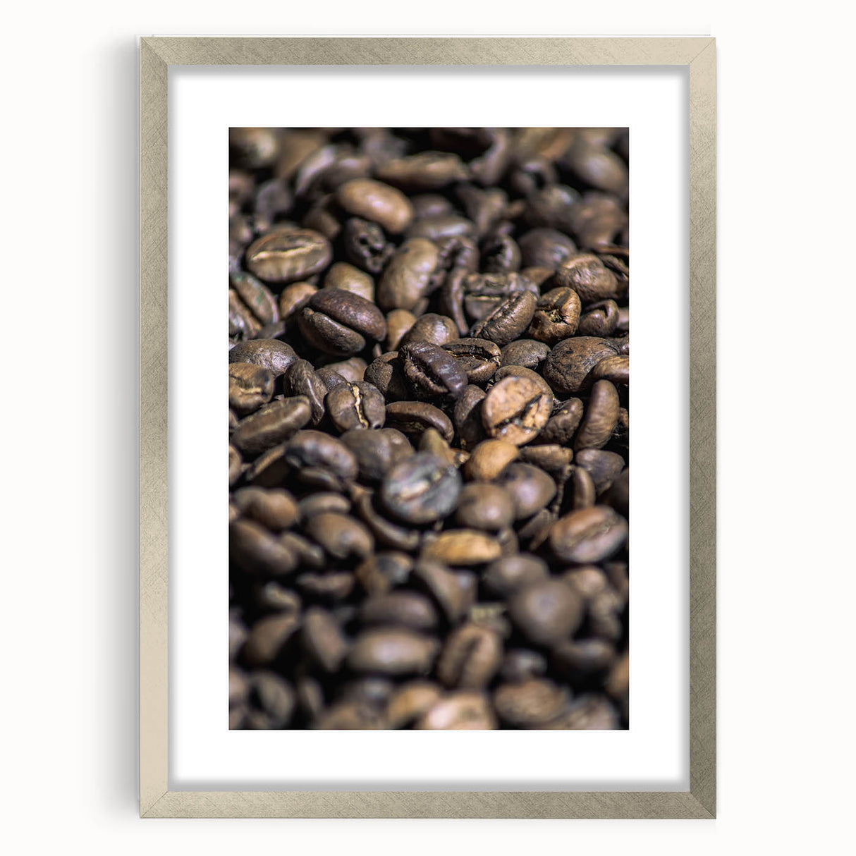 Rustic Wall Art: Coffee Bean Close-Up – Farmhouse Kitchen Decor Print