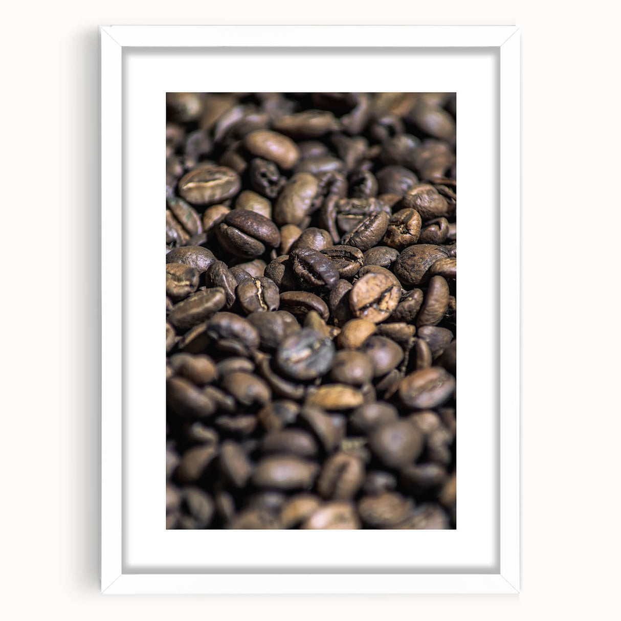 Rustic Wall Art: Coffee Bean Close-Up – Farmhouse Kitchen Decor Print