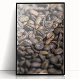 Rustic Wall Art: Coffee Bean Close-Up – Farmhouse Kitchen Decor Print