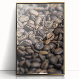 Rustic Wall Art: Coffee Bean Close-Up – Farmhouse Kitchen Decor Print