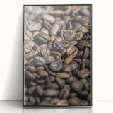 Rustic Wall Art: Coffee Bean Close-Up – Farmhouse Kitchen Decor Print
