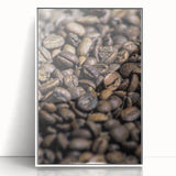 Rustic Wall Art: Coffee Bean Close-Up – Farmhouse Kitchen Decor Print