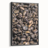 Rustic Wall Art: Coffee Bean Close-Up – Farmhouse Kitchen Decor Print