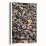 Rustic Wall Art: Coffee Bean Close-Up – Farmhouse Kitchen Decor Print