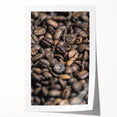 Rustic Wall Art: Coffee Bean Close-Up – Farmhouse Kitchen Decor Print