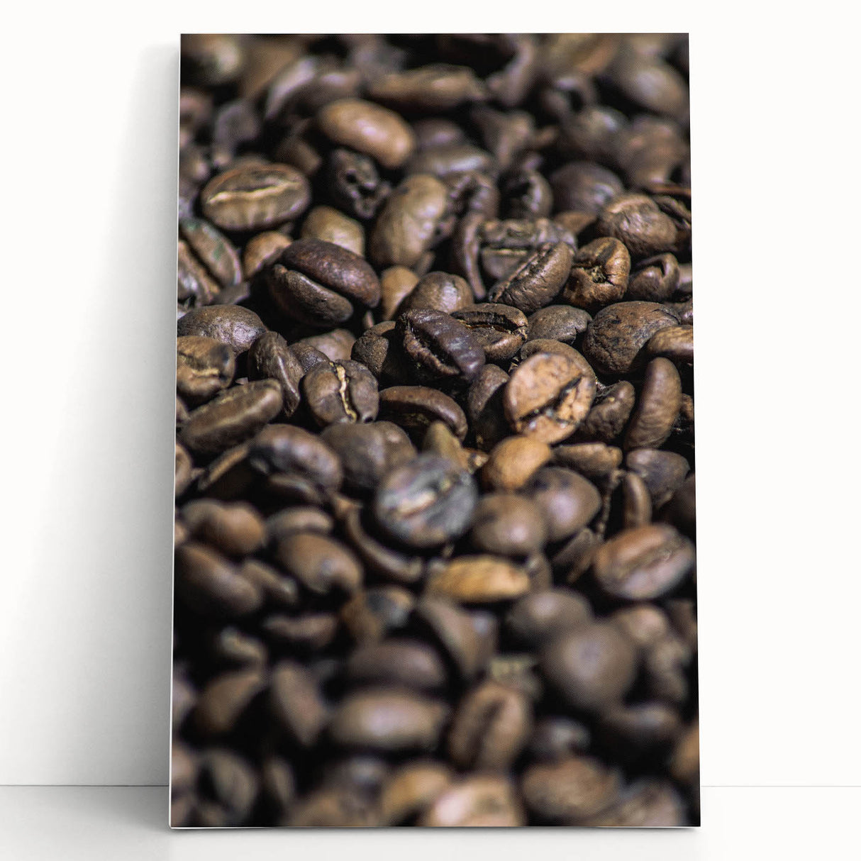 Rustic Wall Art: Coffee Bean Close-Up – Farmhouse Kitchen Decor Print
