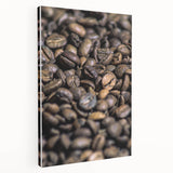 Rustic Wall Art: Coffee Bean Close-Up – Farmhouse Kitchen Decor Print