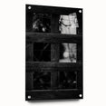 Rustic Wall Art: Black & White Wooden Lattice – Farmhouse Decor Print"
