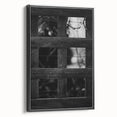 Rustic Wall Art: Black & White Wooden Lattice – Farmhouse Decor Print"