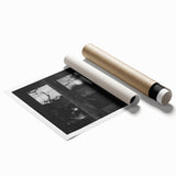 Rustic Wall Art: Black & White Wooden Lattice – Farmhouse Decor Print"