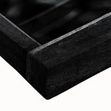 Rustic Wall Art: Black & White Wooden Lattice – Farmhouse Decor Print"