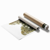 Rustic Wall Art: Serene Forest & Stone Structure – Farmhouse Decor Print