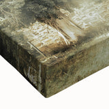 Rustic Wall Art: Serene Forest & Stone Structure – Farmhouse Decor Print