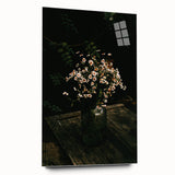 Rustic Wall Art: Wildflowers in Glass Jar – Farmhouse Floral Decor Print