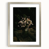 Rustic Wall Art: Wildflowers in Glass Jar – Farmhouse Floral Decor Print