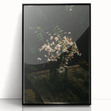 Rustic Wall Art: Wildflowers in Glass Jar – Farmhouse Floral Decor Print