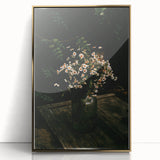 Rustic Wall Art: Wildflowers in Glass Jar – Farmhouse Floral Decor Print