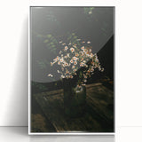 Rustic Wall Art: Wildflowers in Glass Jar – Farmhouse Floral Decor Print