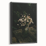 Rustic Wall Art: Wildflowers in Glass Jar – Farmhouse Floral Decor Print