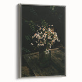 Rustic Wall Art: Wildflowers in Glass Jar – Farmhouse Floral Decor Print